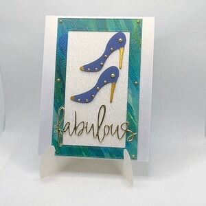 Stylish High Heel Silhouette Greeting Card